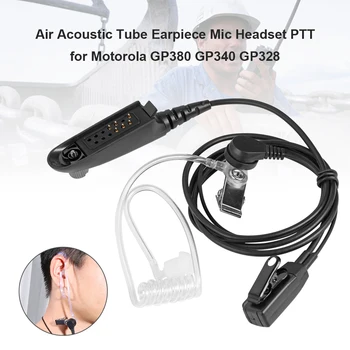 Ακουστική Σωλήνα Ακουστικό Mic με PTT Σετ για Motorola GP380 PRO5150 GP338 Ραδιόφωνο