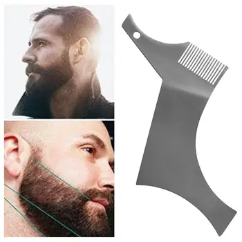 Από Ανοξείδωτο Χάλυβα Γενειάδα Stencil Γενειάδα Μοντελοποίηση Χτένα Πρότυπο Χτένα Φορμαρίσματος Εργαλείο Εξαιρετικής Ποιότητας Για Τους Άνδρες Beard Ξύρισμα Μηχανές Στυλ