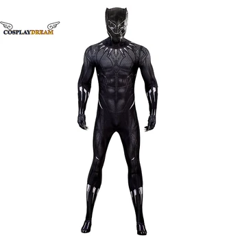 Απόκριες Καρναβάλι Superhero Πάνθηρα Cosplay Challa Κοστούμι 3D Εκτύπωση Φόρμα Βασιλιάς Μαύρο Κοστούμι Spandex Ζεντάι Κοστούμι