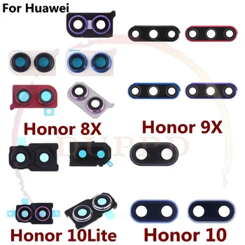 Αρχικά Για το Huawei Honor 8X 9X 9 10 Lite 9i Πίσω Οπίσθια Κάμερα Φακών Πλαισίων Κατοικίας Κάλυψης Περίπτωσης Γυαλιού Με Adhensive Επισκευής + Εργαλεία