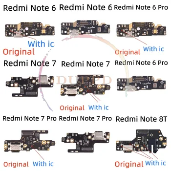 Αρχικός Φορτιστής Δύναμης USB Θύρα Φόρτισης Πίνακας Ευκίνητο Καλώδιο Συνδετήρων Αποβαθρών Για Xiaomi Redmi Σημείωση 6 7 8 8T Pro Μέρη Αντικατάστασης