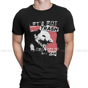 Ας Τρώνε τα Σκουπίδια Και να τα Χτυπήσει Αυτοκίνητο, Μοδάτα Μπλουζάκια Τρώνε Σκουπίδια Live Fast Άνδρες Στυλ Ύφασμα Μπλούζες T Shirt γύρω από το Λαιμό Μεγάλου μεγέθους