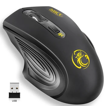Ασύρματο ποντίκι υπολογιστή εργονομικό mause 2.4 G Οπτικά Αθόρυβο pc ποντίκια Μίνι 4 Κουμπιά 2000DPI Αθόρυβη ποντίκι usb για το lap-top pc mac