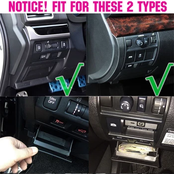 Αυτοκινήτων Θρυαλλίδων Κιβωτίων Νομισμάτων Εμπορευματοκιβώτιο Δοχείων Αποθήκευσης Δίσκο τον Κάτοχο Για το Subaru WRX STi 2015 Κομμάτι Μαύρο Πλαστικό ABS ασφαλειοθήκες Αξεσουάρ