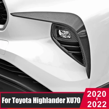 Για Highlander της Toyota XU70 2020 2021 2022 2023 Αυτοκίνητο Μπροστινά Φω'τα Ομίχλης Λαμπτήρων Φρυδιών Περιποίηση Κάλυψη Spoiler Αέρα Μαχαίρι Λεπίδα Αξεσουάρ