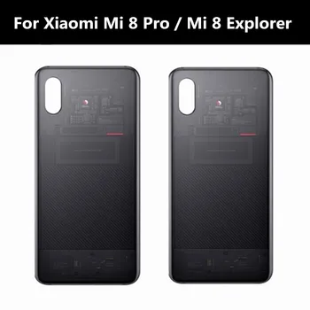 Για Xiaomi Mi Explorer 8 Κάλυμμα της Μπαταρίας mi8 pro Πίσω Γυαλί Πίσω Πορτών Κατοικίας περίπτωση Αντικατάστασης Για το Xiaomi Mi 8 Pro