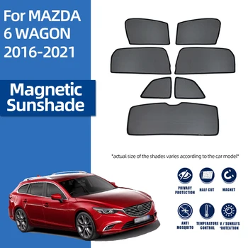 Για τη Mazda 6 Estate Πρόσβαση 2014-2021 Mazda6 ΒΑΓΌΝΙ Μπροστινή spoiler Ανεμοφρακτών Αυτοκινήτων Sunshade Ασπίδα Πίσω Πλευρά του Παραθύρου Σκιάς Ήλιων Γείσων Μαγνητική Κουρτίνα
