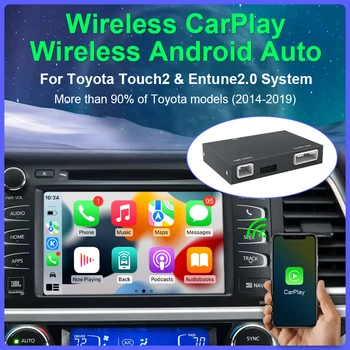 Για τη Toyota Carplay Αποκωδικοποιητή 2014-2019 Highlander 4Runner Τούνδρα RAV4 Tacoma Γη Curiser Prado Auris Avalon Android Αποκωδικοποιητή