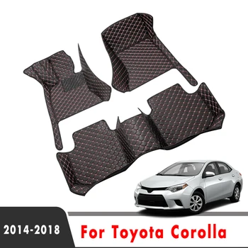 Για τη Toyota Corolla XI 11ο E170 2018 2017 2016 2015 2014 Χαλιά Πατωμάτων Αυτοκινήτων Αξεσουάρ Προστάτη Καλύπτει Δερμάτινα Χαλιά Διακόσμηση