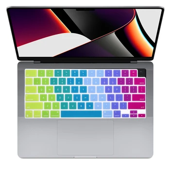 Για το 2021 MacBook Pro 14 16 ιντσών, Πληκτρολόγιο Κάλυψη A2442 A2485 Πληκτρολόγιο Lap-top Προστάτη Σιλικόνης χρώματος Pro14.2 M1 16 M1 Max New
