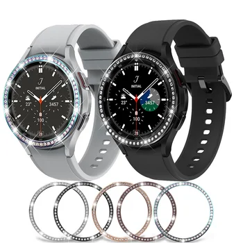 Για το Galaxy Watch4 Classic Diamond Bezel για το Samsung Galaxy Watch5 4 40mm44mm Κάλυψη Προστασίας Περίπτωσης Προφυλακτήρων Μετάλλων Δαχτυλίδι Αξεσουάρ
