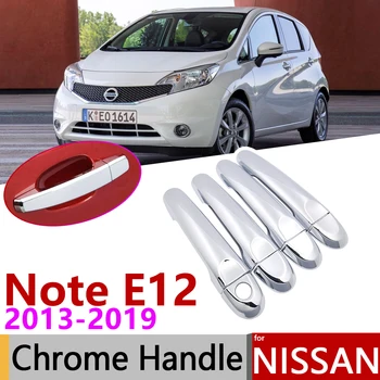 για το Nissan Note E12 Αντίστροφο Σημείωση 2013~2019 Χρώμιο Πόρτα Λαβή Κάλυψη Εξαρτήματα Αυτοκινήτων Αυτοκόλλητα Σετ Περιποίησης 2014 2015 2016 2017 2018