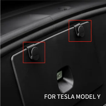 Για το Tesla Model Y 2019-2022 2023 μπροστινό κορμό άγκιστρο μπαούλο αποθήκευσης γάντζος εσωτερικό του αυτοκινήτου αξεσουάρ
