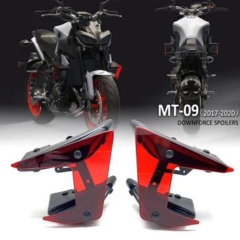 Για το Yamaha MT-09 MT09 MT 09 SP Μέρη Μοτοσικλετών Πλευρά της κάθετης δύναμης Γυμνή Spoilers Σταθερό Winglet Φέρινγκ Φτερά Εκτροπείς 2017 - 2020