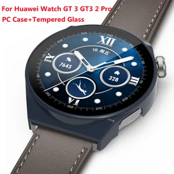 Γυαλί+Cover Για το Huawei Ρολόι GT GT3 3 2 Pro 46mm Smartwatch Εξαρτήματα Πλήρης Προστάτης Οθόνης την Περίπτωση Για Huawei Ρολόι GT 3 Προφυλακτήρα