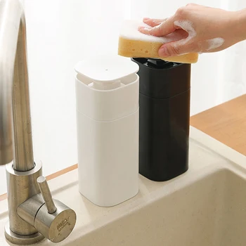 Διανομέας σαπουνιών για το Νεροχύτη της Κουζίνας Πάγκου Πιάτο Σαπούνι Λουτρών Διανομέων Πιέζοντας τα Χέρια Πλύσιμο Σαπούνι Δοχείο Αποθήκευσης