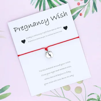 Εγκυμοσύνη Εύχομαι Βραχιόλι Μαμά Να Επιθυμούν Βραχιόλι Έγκυος Φίλη της Εγκυμοσύνης Δώρο για τη Μαμά για Να Είναι το Μωρό Βραχιόλι Δώρα Ντους Μωρών