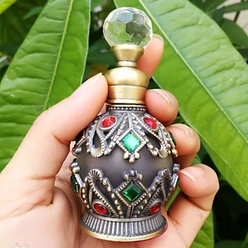 Εκλεκτής Ποιότητας Μετάλλων Μπουκαλιών Αρώματος Αραβικό Στιλ Μπουκάλια Ουσιαστικού Πετρελαίου Κενές Επαναληπτικής Χρήσεως Μπουκάλια Εμπορευματοκιβωτίων Τη Γαμήλια Διακόσμηση Δώρα