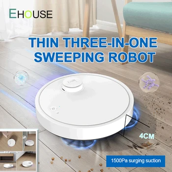 Ευφυής Σαρωτικές Ρομπότ Αυτόματη USB που Χρεώνει το πολλών Χρήσεων Κενή Ασύρματο Καθαρότερο Πάτωμα Ξηρό Υγρό Καθαρισμού 3 σε 1 για το Σπίτι