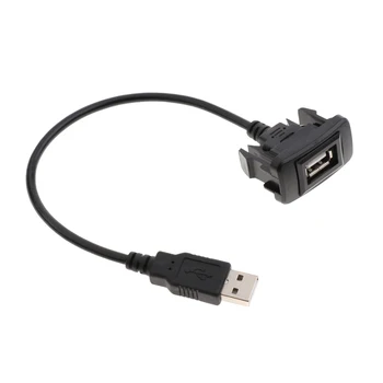 Εύκολος Εγκαταστήστε την Ασφάλεια το Καλώδιο USB 1 Θύρα Υποδοχή Αυτοκινήτων Ηλεκτρονικής Εξαρτημάτων για τη TOYOTA HILUX VIGO 2004-2012