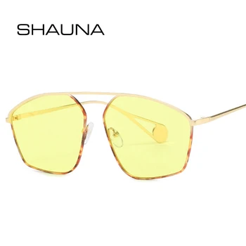 Η ΣΌΝΑ Ρετρό Ακανόνιστες Μέταλλο γυαλιά Ηλίου των Γυναικών Μόδας Σαφές Ωκεανό Φακός Eyewear Trending Άνδρες Μπλε Κίτρινο Γυαλιά Ήλιων Αποχρώσεις UV400