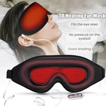 Ηλεκτρικό Μάτι Θέρμανσης Μάτια Μάσκα Για Τους Μαύρους Κύκλους Ανακούφιση Βελτίωση Του Ύπνου Ζεστό Συμπίεση Χαλαρώσετε Πόνο Relife Για Μάσκες Ύπνου