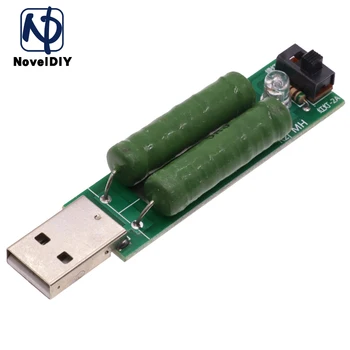 Θύρα USB Μίνι Απαλλαγή από το Φορτίο Αντίσταση Ψηφιακός Τρέχων Μετρητής Τάσης Ελεγκτής 2A 1A Με το Διακόπτη 1Α Πράσινο Led 2A των Κόκκινων Οδηγήσεων