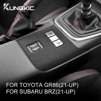 Κάλυψη Για το Subaru BRZ Toyota GR86 Σουέτ 2021 2022 2023 Αξεσουάρ LHD RHD Κάθισμα Θερμότητας Κουμπί, Αυτοκόλλητη ετικέττα Προστασίας Εσωτερική Περιποίηση