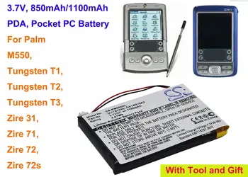 Κάμερον Σινο 850mAh/1100mAh μπαταρία PDA για Palm M550, Βολφραμίου T1, Βολφραμίου T2, Tungsten T3, Zire 31,Zire 71, Zire 72, Zire 72