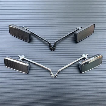 Καθολική Μοτοσικλετών 10mm Ορθογώνιο Καθρέφτη Συνήθειας Πλευρά Καθρέφτες Για Honda Yamaha Kawasaki Suzuki Θρίαμβος της BMW Ελικόπτερα