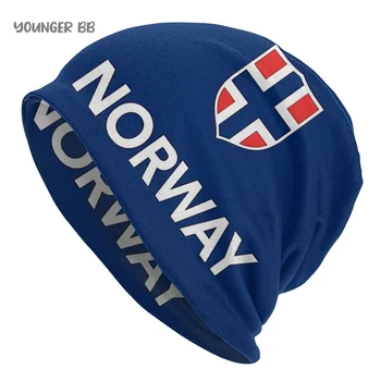 Καπό Καπέλα Νορβηγία Σημαία Άνδρες Γυναίκες Πλέξιμο Καπέλο Νορβηγία νορβηγική Σημαία Χειμώνα Ζεστό Cap Σκούφοι Θερμική Ελαστικά Καλύμματα
