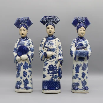 Κεραμικά Ειδώλια της Κινεζικής Πριγκίπισσες και Αυτοκράτειρα στην Qing Δυναστείας, Πορσελάνη Άγαλμα, Αρχαία Κινεζική Κυρία, Εγχώρια Διακόσμηση