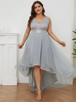 Κομψά Βραδινά φορέματα Μακρύ Ασύμμετρο Αμάνικο V-Neck Δαντέλα Πάτωμα-Μήκους Φόρεμα 2023 ποτέ αρκετά Απλή Prom Φόρεμα Γυναικών