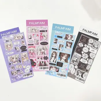 Κορέας Ins Κόμικς Διαλόγους Χαρακτήρα Αυτοκόλλητα DIY Scrapbooking Εφημερίδα Τηλεφωνική Περίπτωση Ημερολόγιο Άλμπουμ Χαρούμενος για το Σχεδιασμό τη Διακόσμηση Δώρων