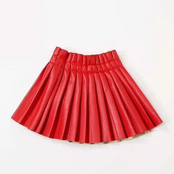Κορίτσια Καλοκαίρι Φούστες Μωρό Candy Χρώμα Απόδοση Σχολείο Κοντό Φόρεμα Τα Παιδιά Μέσης Δερμάτινη Πλισέ Φούστες
