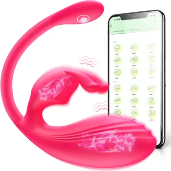 Κουνέλι Αυγό Wearable Δονητής για τις Γυναίκες Wireless APP Σημείο G Κλειτορίδα Διεγέρτη Bendable Δονητών Εσώρουχα Παιχνίδια Φύλων Massager Ζευγάρια