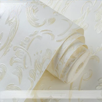 Λευκό φόντο 3d Λουλούδι Ανάγλυφο Αυτοκόλλητο Room Decor DIY Επαφή Χαρτί Τοίχο Τοιχογραφίες Διακόσμηση του Σπιτιού τα Έπιπλα Ντουλαπών Ανακαίνιση