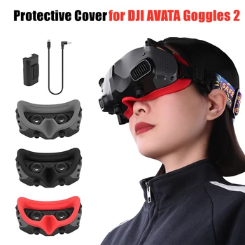 Μάσκα για τα μάτια/το Μαξιλάρι για το DJI AVATA προστατευτικά Δίοπτρα 2 Σιλικόνης Προστατευτικό Περίπτωση Κάλυψης Πιάτο Προσώπου Headband Αντικατάσταση Drone Γυαλιά Αξεσουάρ