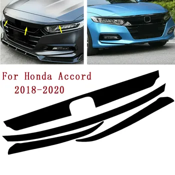 Μαύρο Μπροστινά Κάγκελα Χρωμίου Διαγράψετε Μπλακάουτ Precut Βινυλίου Περιποίηση Για Honda Accord 2018-2020 Αυτοκόλλητη Ετικέττα Αυτοκινήτων 