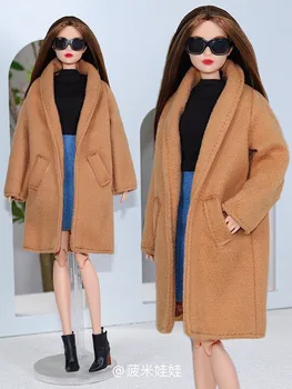 Μεγάλη Καφέ Κοστούμι Παλτό /Μάλλινα ρούχα Παλτό Ένδυσης στολή Για το 1/6 BJD Xinyi FR ST Κούκλα Barbie / 30cm κούκλα ρούχα χριστούγεννα