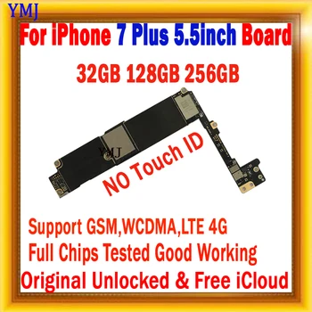Μητρική κάρτα Για το iPhone 7 Συν το Καθαρό iCloud 32gb Mainboard Με το Σύστημα 256gb Λογική του Σκάφους 128gb Πλήρους Λειτουργίας Υποστήριξη, Ενημέρωση 7Plus