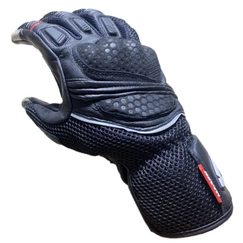 Μοτοσικλετών μαύρα δερμάτινα γάντια Ολλανδία R εμπορικό mountain bike cross-country αγώνες μοτοσικλέτας riding προστατευτικά γάντια Dirt2