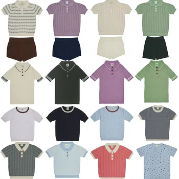 Μωρό Ρούχα Κορίτσι FUB Εμπορικό 2023 Νέα Καλοκαιρινή Δεμένη T-shirt για Αγόρια με Χαριτωμένο Κοντό Μανίκι Κορυφές Εσώρουχα Βαμβακιού Μικρών Παιδιών Φούστα Σύνολα