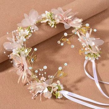 Μόδας Κρυστάλλου Λουλούδι Headband Νυφικό Γάμο Στέμμα Αξεσουάρ Για Τα Μαλλιά Μπάντα Μαλλιά Τιάρα Headpiece Στολίδι Για Τα Μαλλιά Κοσμήματα