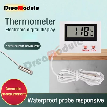 Μόνιμος Σταθμός LCD Ψηφιακό Θερμόμετρο Με τον Έλεγχο Αισθητήρων Πισίνα Ψυγείο Δεξαμενή Νερού Με Καλώδιο Αισθητήρα Θερμοκρασίας