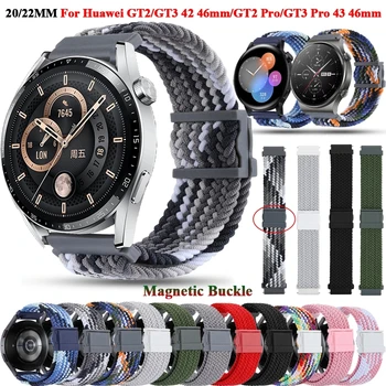 Νάυλον Λουρί Ζωνών Για Huawei Ρολόι GT 3 46mm 42mm Αθλητισμός Βρόχο Βραχιόλι Correa Για Huawei Ρολόι GT Δρομέας GT3 Smartwatch ζώνη Ρολογιών