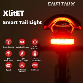 ΝΈΑ XlitET Auto Start Stop των Φρένων Αντίληψης Φακό Για Οπίσθιο Φως Ποδηλάτων των ΟΔΗΓΉΣΕΩΝ Ποδηλασία XlIte 100 CubeliteII 200 Φανάρι