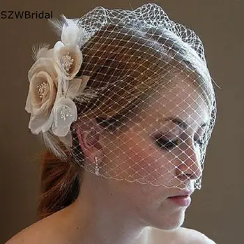 Νέα Άφιξη Γαμήλια Καπέλα για τις Κυρίες Νυφικό Αξεσουάρ για τα Μαλλιά Γάμο Καπέλα και Fascinators Χειροποίητα Λουλούδια καπέλο Με Χτένα