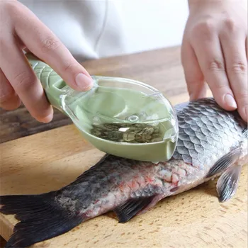 Νέα Αξεσουάρ Κουζίνας Cozinha Κλίμακας Ψαριών Remover Μαχαίρι Καθαρισμού Peeler Πρακτική Κουζίνα Προμήθειες Μαγείρεμα Στο Σπίτι Gadgets