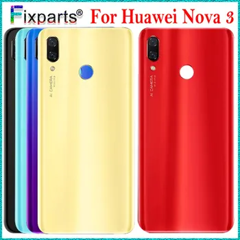 Νέα Για Huawei Nova 3 Πίσω Γυαλί Κάλυψης Μπαταριών Nova 3 Πίσω Πόρτα Μπαταριών Περίπτωση Κατοικίας Nova 3 Κάλυμμα Της Μπαταρίας Με Το Φακό Αντικατάστασης